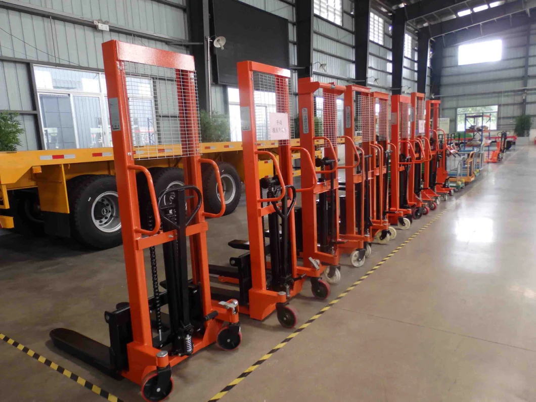 Wide Legs Hand/Manual Pallet Stacker with Ce