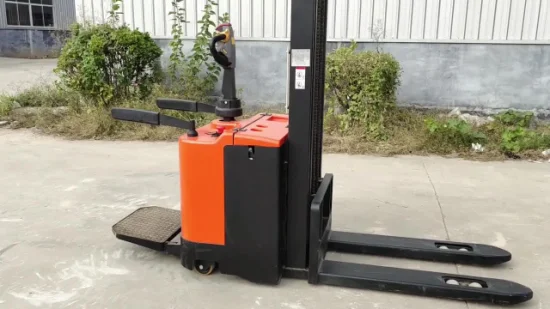 500kg 1000kg Van Self -Loading Semi Electric Stacker Portable Auto Lift Self Loading Palette Chariot élévateur avec batterie au lithium
